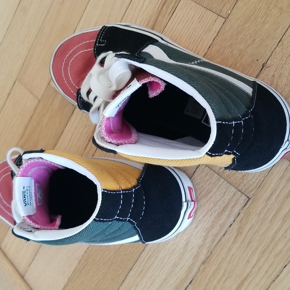 Vans Sk8-Hi Varsity Multi Suede Canvas Blanc De Blanc Leather 41 - Picture 4 of 10